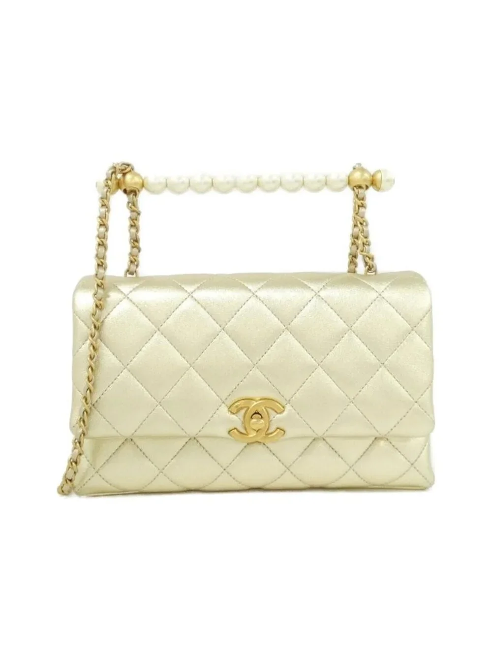 Chanel Bag Handbag Gold
